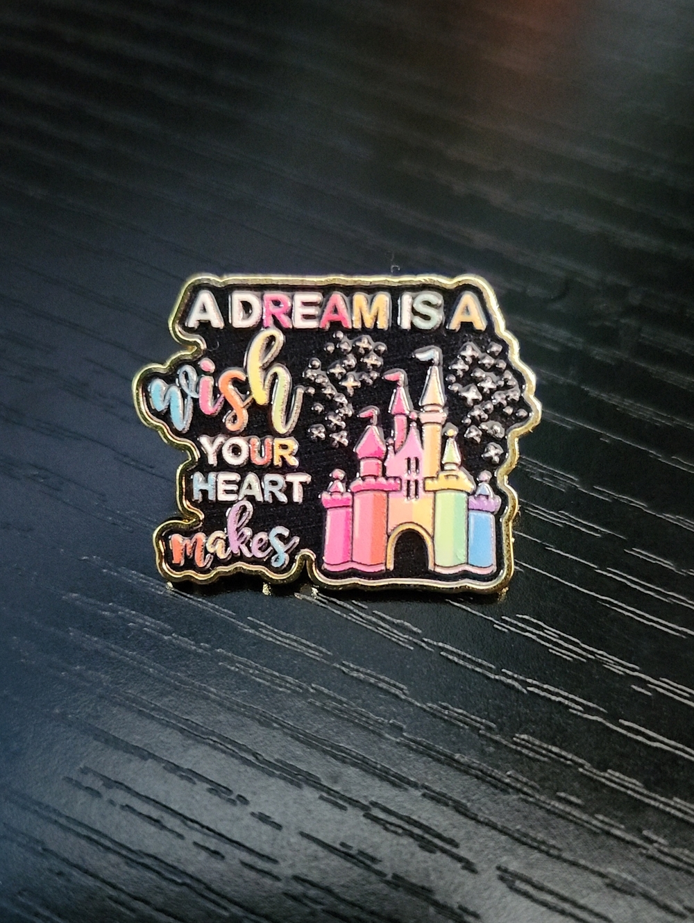 Disney Inspired Pastel Castle Enamel Pin - Multicolor